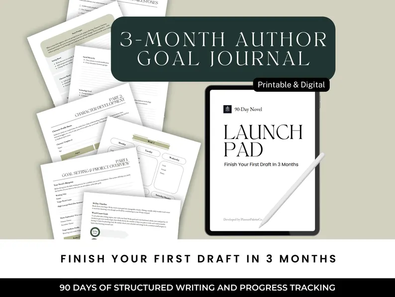 3-Month Author Goal Journal
