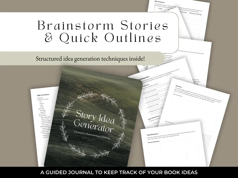 Story Idea Generation & Brainstorming Journal