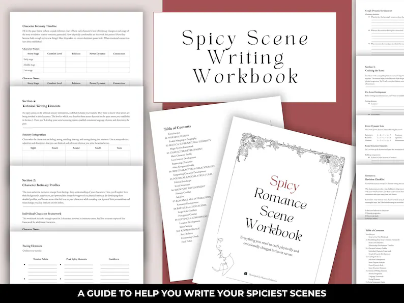 Spicy Romance Scene Workbook